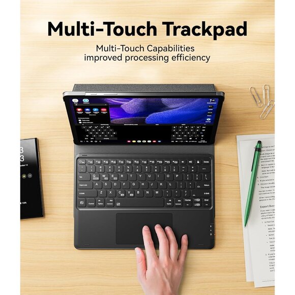 keyboard case for Samsung Galaxy Tab S9 plus 7 Color Magnetic Pen Holder touchpa - Picture 4 of 9